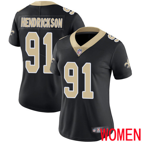 New Orleans Saints Limited Black Women Trey Hendrickson Home Jersey NFL Football #91 Vapor Untouchable Jersey->youth nfl jersey->Youth Jersey